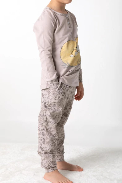 DoReMi Pink Lover Kız Çocuk Pijama Takımı - 6