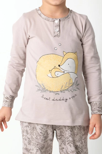DoReMi Pink Lover Kız Çocuk Pijama Takımı - 4