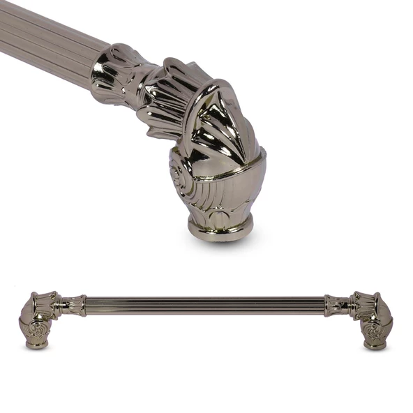 Alyans Çizgili Çekmece Dolap Kapak Kulpu Kulbu 224 mm Rustik Metal Kulp - Resim 8