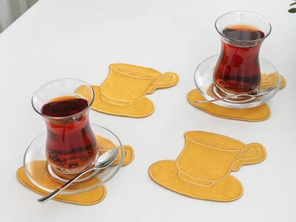 Çeyiz Diyarı Cafe Dream Kokteyl Peçete Seti 4 Parça - 3