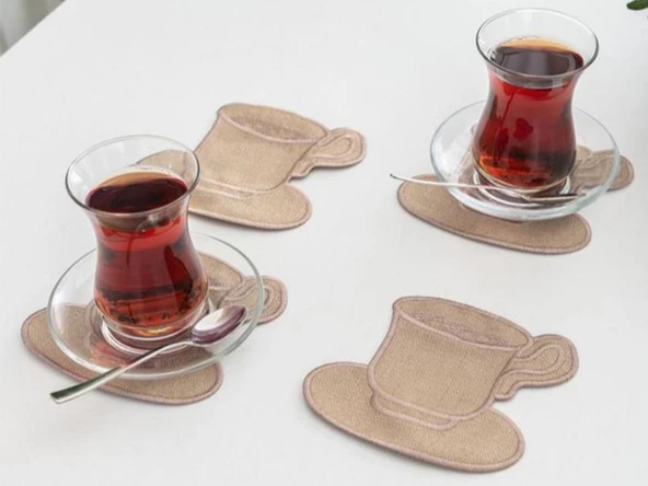 Çeyiz Diyarı Cafe Dream Kokteyl Peçete Seti 4 Parça - 2