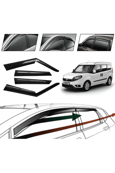 Fıat Doblo 2 2011 Cam Rüzgarlığı 4 Lü