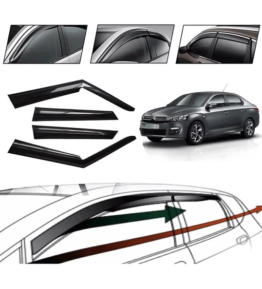 Cıtroen C-Elysee 2012 Cam Rüzgarlığı 4 Lü