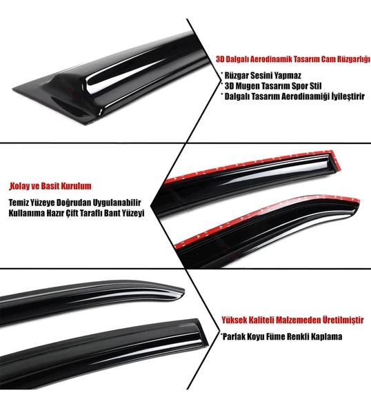 Cıtroen C-Elysee 2012 Cam Rüzgarlığı 4 Lü - 2