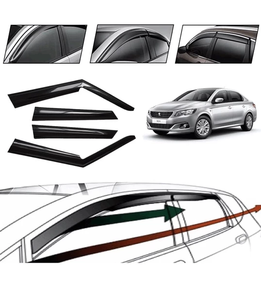 Peugeot 301 2014 Cam Rüzgarlığı 4 Lü