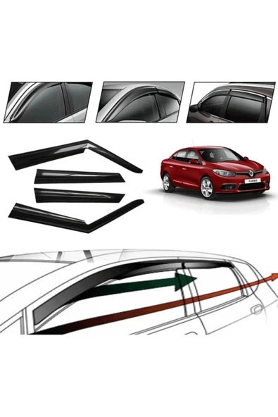 Renault Fluence 2012 Cam Rüzgarlığı 4 Lü