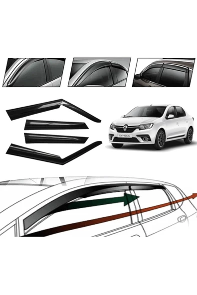 Renault Symbol 2018 Cam Rüzgarlığı 4 Lü