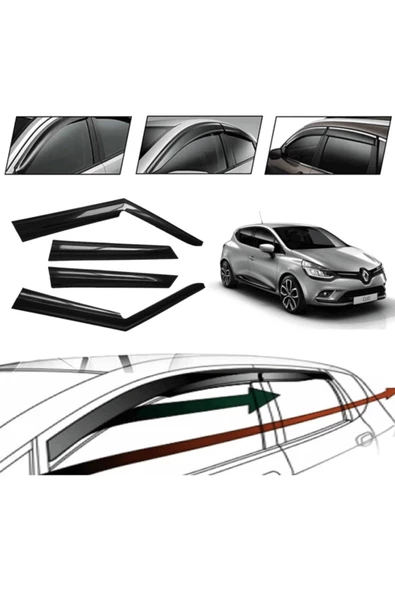 Renault Clıo 5 2021 Cam Rüzgarlığı 4 Lü