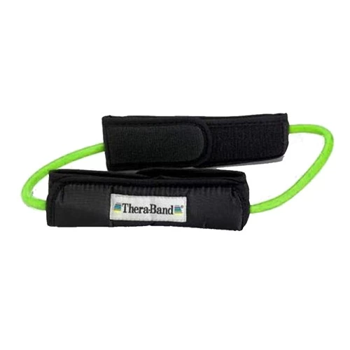 TheraBand® Tubing Loops With Padded Cuffs, Yeşil