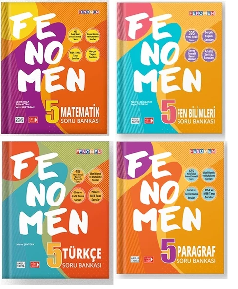 Fenomen Okul 2025 5. Sınıf Soru Bankası Seti 4 Kitap