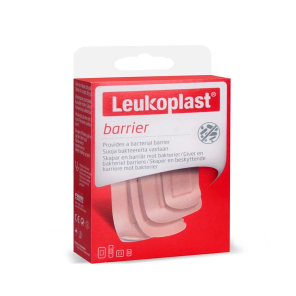 Leukoplast Barrier 22x72 mm (12 ad.), 22x38 mm (8 ad.), 38x63 mm (6 ad.), 38x38 mm (4 ad.)Y.B - 3