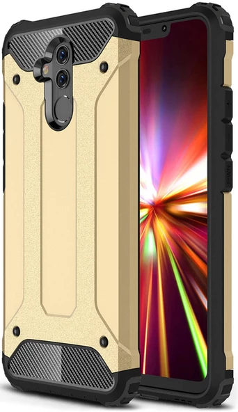 Huawei Mate 20 Lite Kılıf Zırhlı Tam Korumalı Silikon Tank Kapak - 3