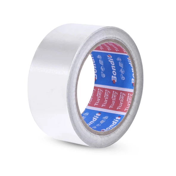 Alüminyum Folyo Bant  45 mm x 20 Metre Yanmaz Soba Borusu Bandı - 3