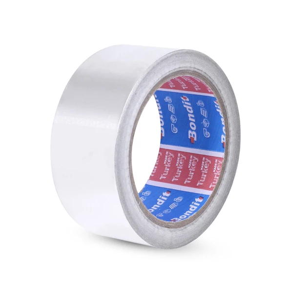 Alüminyum Folyo Bant 45 mm x 15 Metre Yanmaz Soba Borusu Bandı - 3