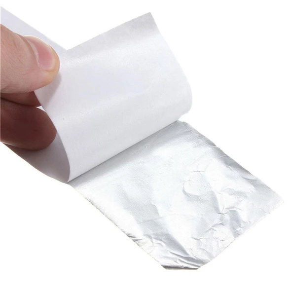 Alüminyum Folyo Bant 45 mm x 15 Metre Yanmaz Soba Borusu Bandı - 5