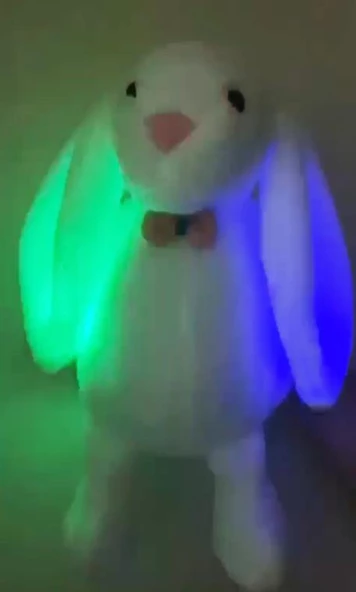 LED IŞIKLI, Uyku Arkadaşı Uzun Kulak Bunny Peluş Tavşan 65cm - 3