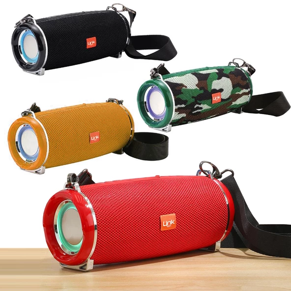LinkTech B207 Wireless Speaker Kablosuz Hoparlör BT/SD/USB/AUX/RGB