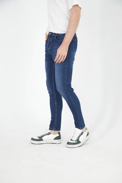 Erkek Regular Fit Taş Yıkamalı Jean Kot Pantolon - 9