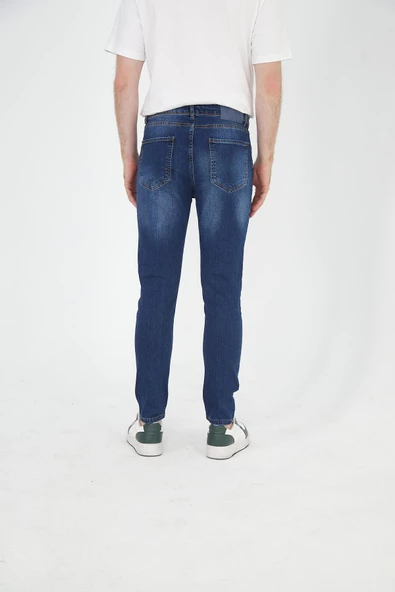 Erkek Regular Fit Taş Yıkamalı Jean Kot Pantolon - 10