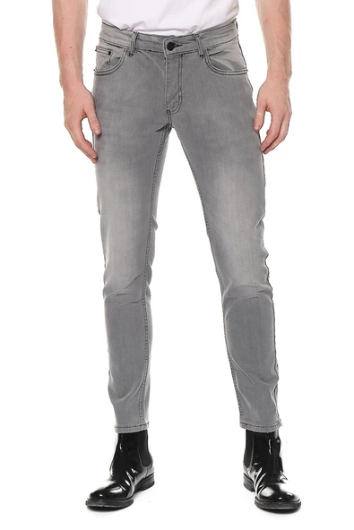 Erkek Regular Fit Taş Yıkamalı Jean Kot Pantolon - 11