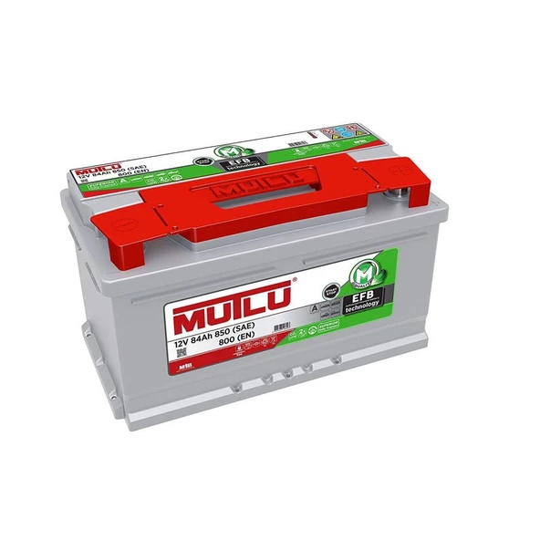 Mutlu 12 Volt 84 Amper EFB Start Stop Üretim Yılı: 2024