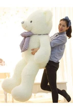150 cm Papyonlu Peluş Ayı-DEV Boy, % 100 YERLİ - Sevgiliye Özel HEDİYE - 3