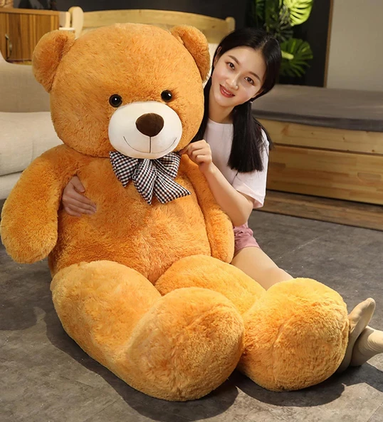 150 cm Papyonlu Peluş Ayı-DEV Boy, % 100 YERLİ - Sevgiliye Özel HEDİYE - 12