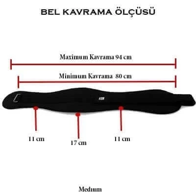 XTR Fitness Ağırlık Kemeri Siyah - 5