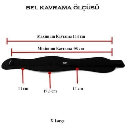 XTR Fitness Ağırlık Kemeri Siyah - 3