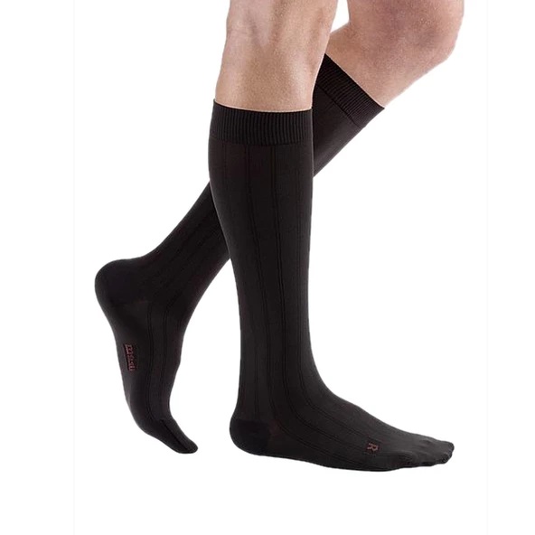 Mv Formen/1 Calf Stocking Normal Cl.Toe Black Erkek Çorabı-Dizaltı Burnu Kapalı