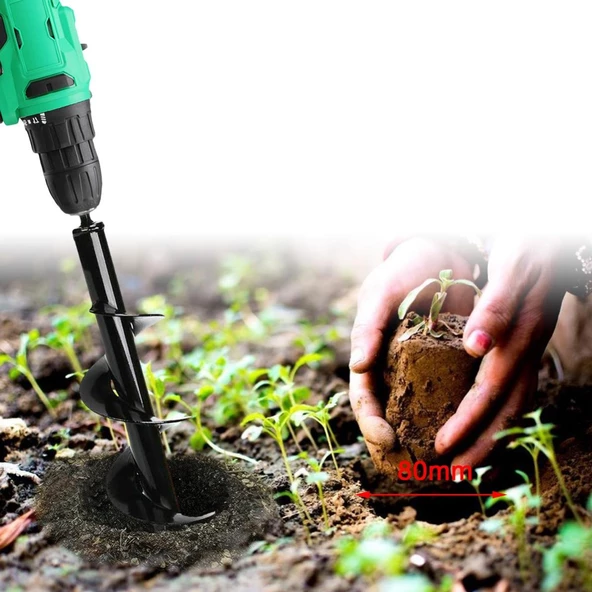 Bahçe Bitki Ekim Dikim Universal Toprak Burgu Aparatı - 7