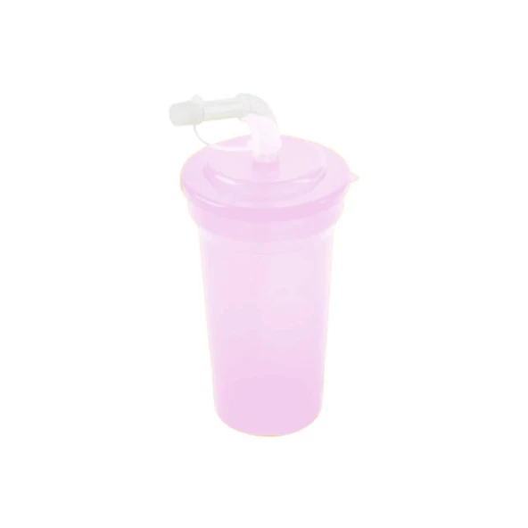 Hometarz Pipetli Bardak Okul Ofis Masa Üstü Plastik Suluk 400 Ml - 3