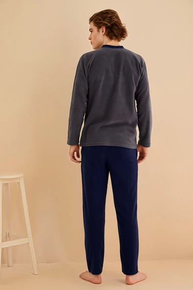 Nisanca Kışlık Erkek Polar Pijama Takımı - 8