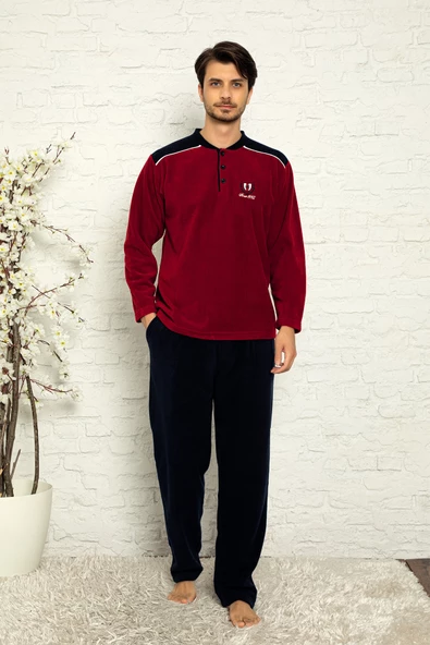 Nisanca Kışlık Erkek Polar Pijama Takımı - 2