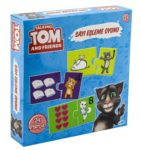 Konuşan Kedi Tom Sayı Eşleme Oyunu - 2