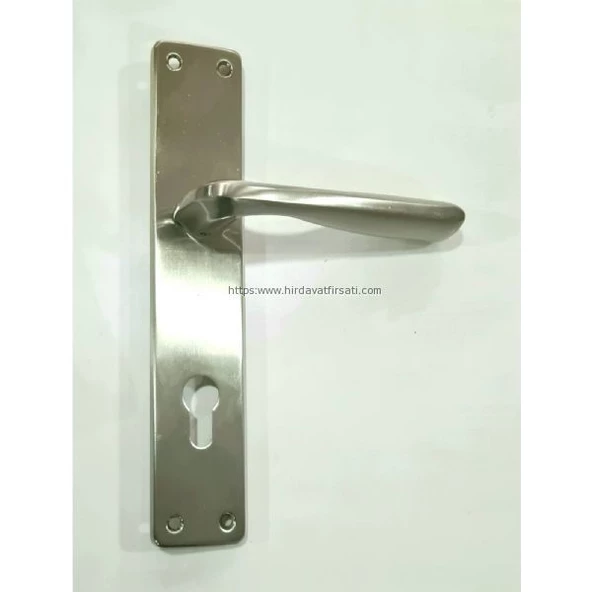 Ilgaz saten inox aynalı çelik kapı kolu