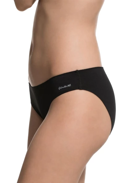 DoReMi 3'Lü %100 Doğal Pamuk Rahat Kalıp Penye Kadın Slip Külot - Resim 7