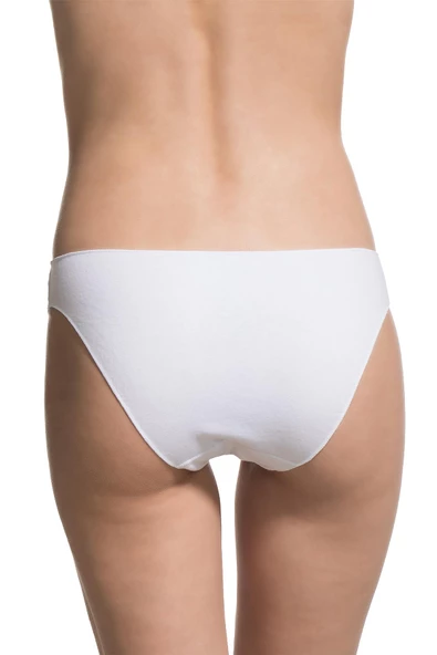 DoReMi 3'Lü %100 Doğal Pamuk Rahat Kalıp Penye Kadın Slip Külot - Resim 8