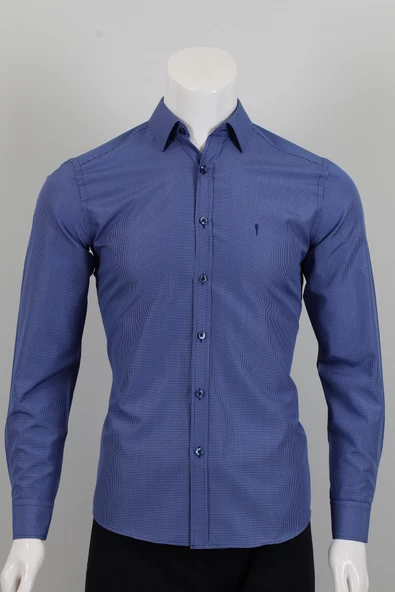 Uzun Kol Slim Fit Kareli Gömlek - 11