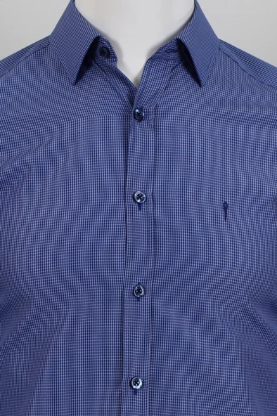 Uzun Kol Slim Fit Kareli Gömlek - 6