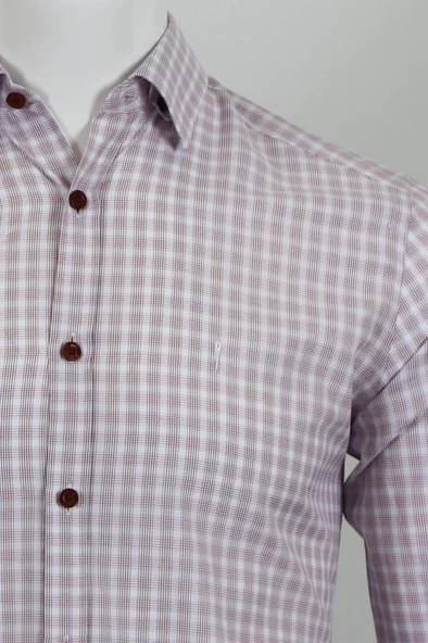 Uzun Kol Slim Fit Kareli Gömlek - 4