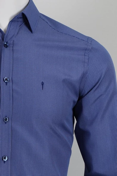 Uzun Kol Slim Fit Kareli Gömlek - 7