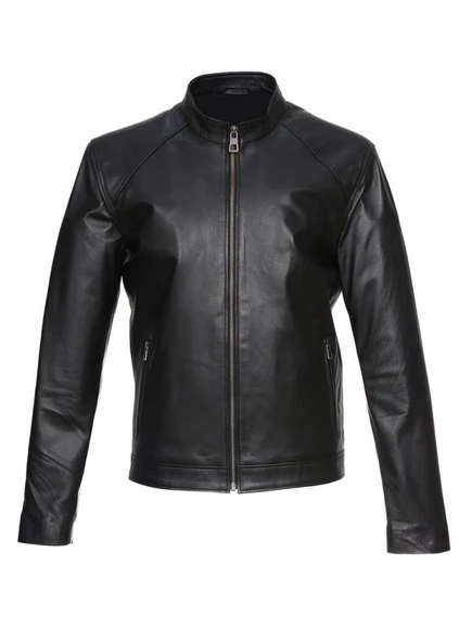 Fit Spor Erkek Deri Mont - 3