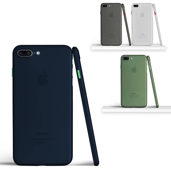 FitCase iPhone 7 Plus / 8 Plus Kılıf Ultra İnce PP Mat Kapak