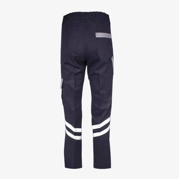 Kışlık Gabardin %100 Pamuk Reflektörlü Kargo Cepli Kışlık İş Pantolonu - 4
