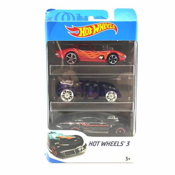 MATTEL K5904 HOT WHEELS UCLU ARABA SETI*12