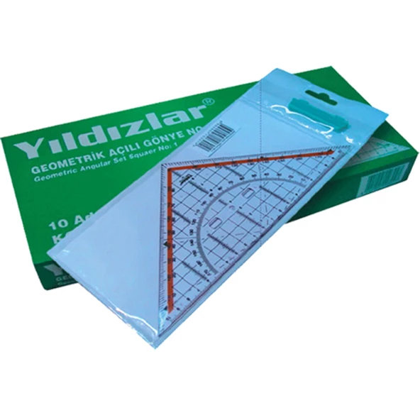 Yıldızlar Geometrik Açılı Gönye N0-1 103 (1 adet)