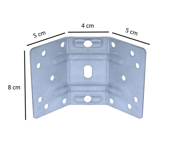 Masa Mobilya Ayak Köşe Bağlantı Birleştirme Sacı Demiri 135° (5 ADET) - 2