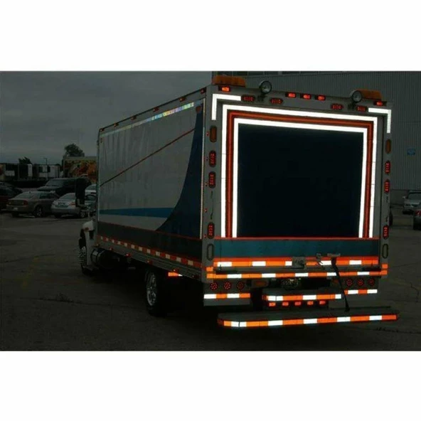Reflektörlü Reflektif Fosforlu Şerit Bant Petekli Reflekte İkaz Bandı 5 METRE - 12