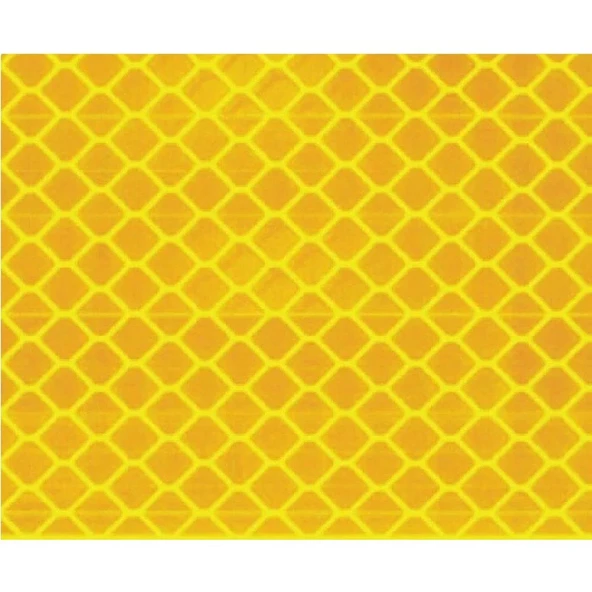 Reflektörlü Reflektif Fosforlu Şerit Bant Petekli Reflekte İkaz Bandı 5 METRE - 10